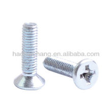 Zinc-plated Countersunk head phillips screws for household appliances